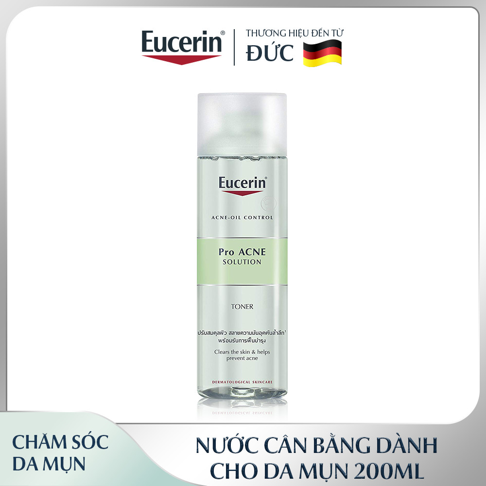 Nước cân bằng cho da nhờn mụn Eucerin Pro Acne Toner 200ml