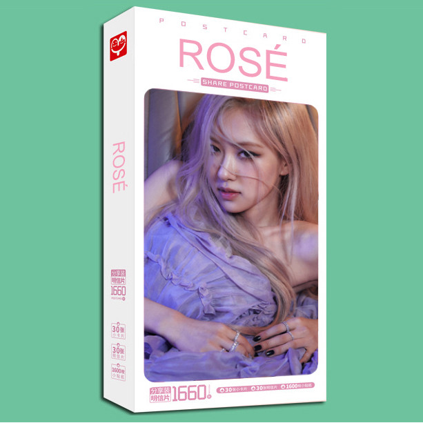 Postcard hộp ảnh Rose Blackpink On the ground