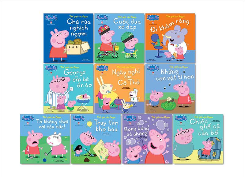 Kim Đồng - Combo Thế giới của Peppa (10 quyển) - Bộ 1