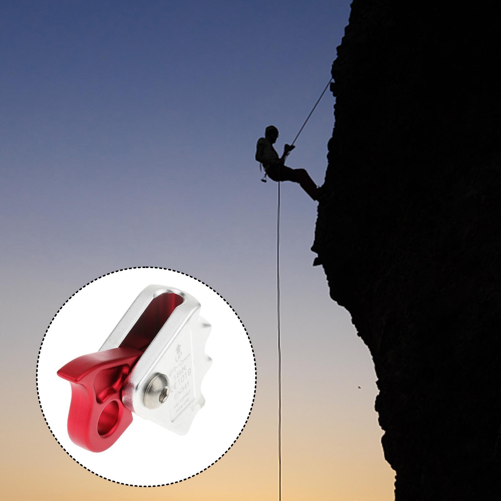 2pcs Rock Climbing Left Foot Ascender + 15KN Rope Grab