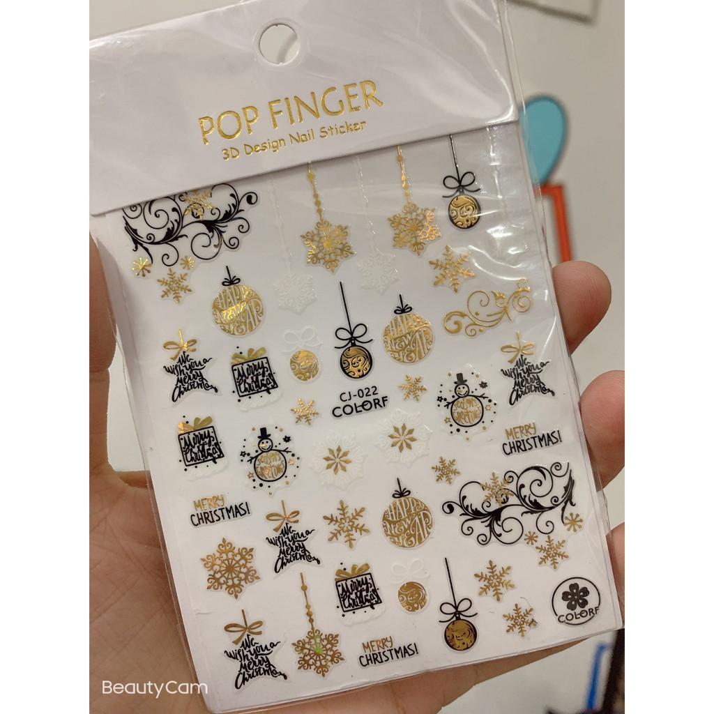 sticker noen trang trí móng tay