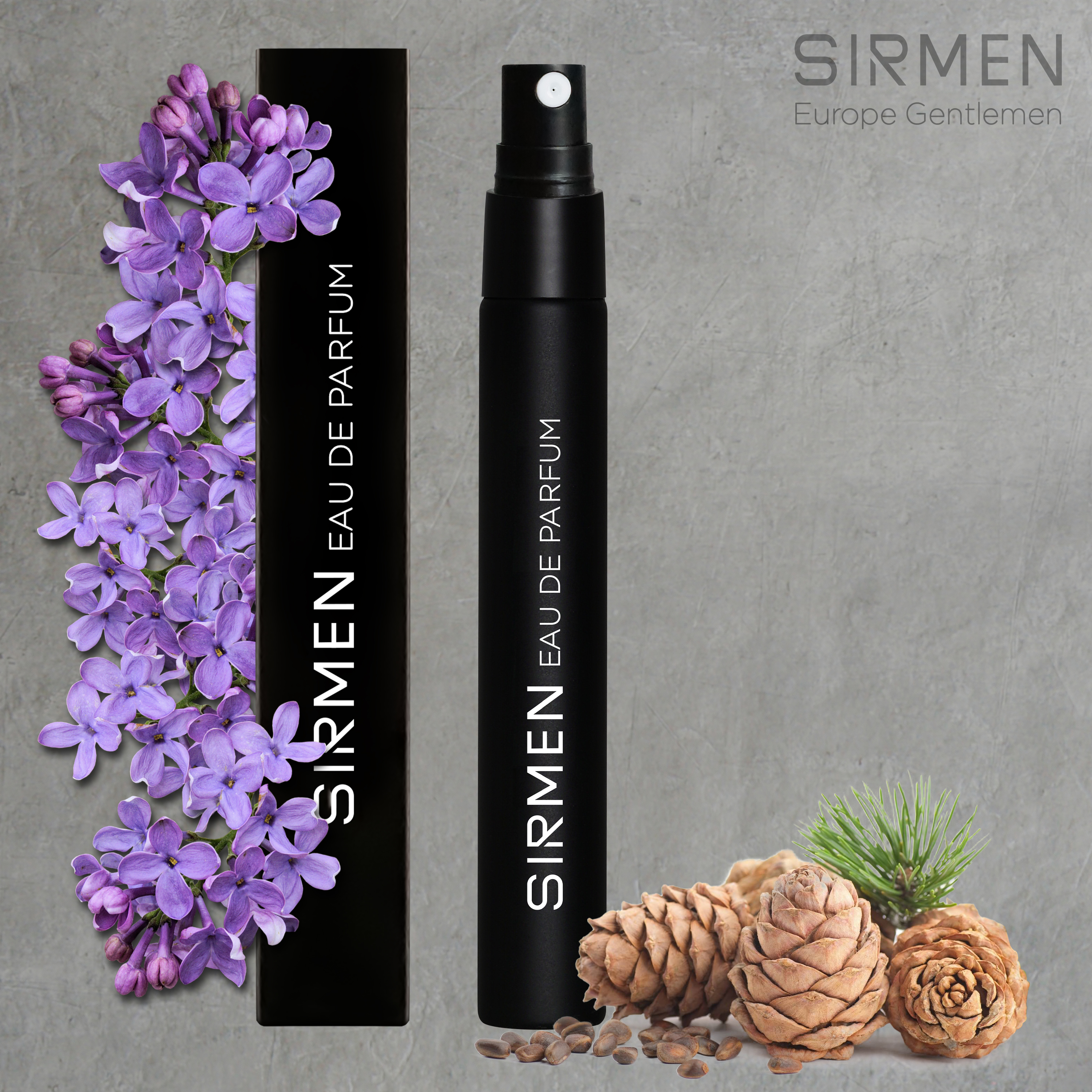 Xịt thơm miệng Mint Cool Spray & 01 chai Nước hoa nam SIRMEN Eau de Parfum Châu Âu Europe Gentlemen cao cấp chai 10ml thơm tự nhiên sang trọng