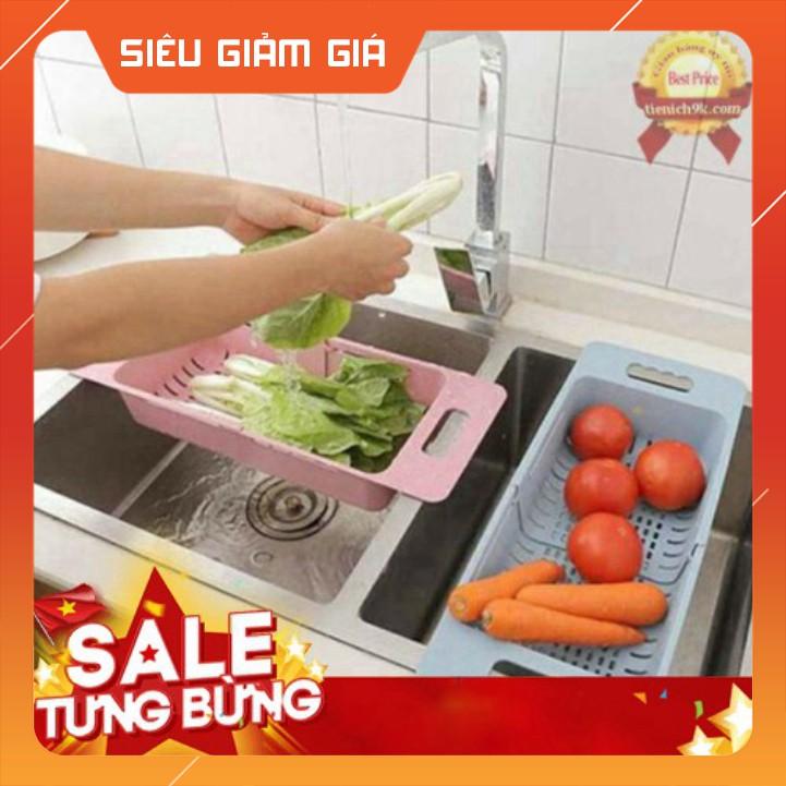 Rổ Gác Bồn Rửa Bát - Rửa Chén, Rau Củ Quả Gấp Gọn Đa Năng Tiện Dụng