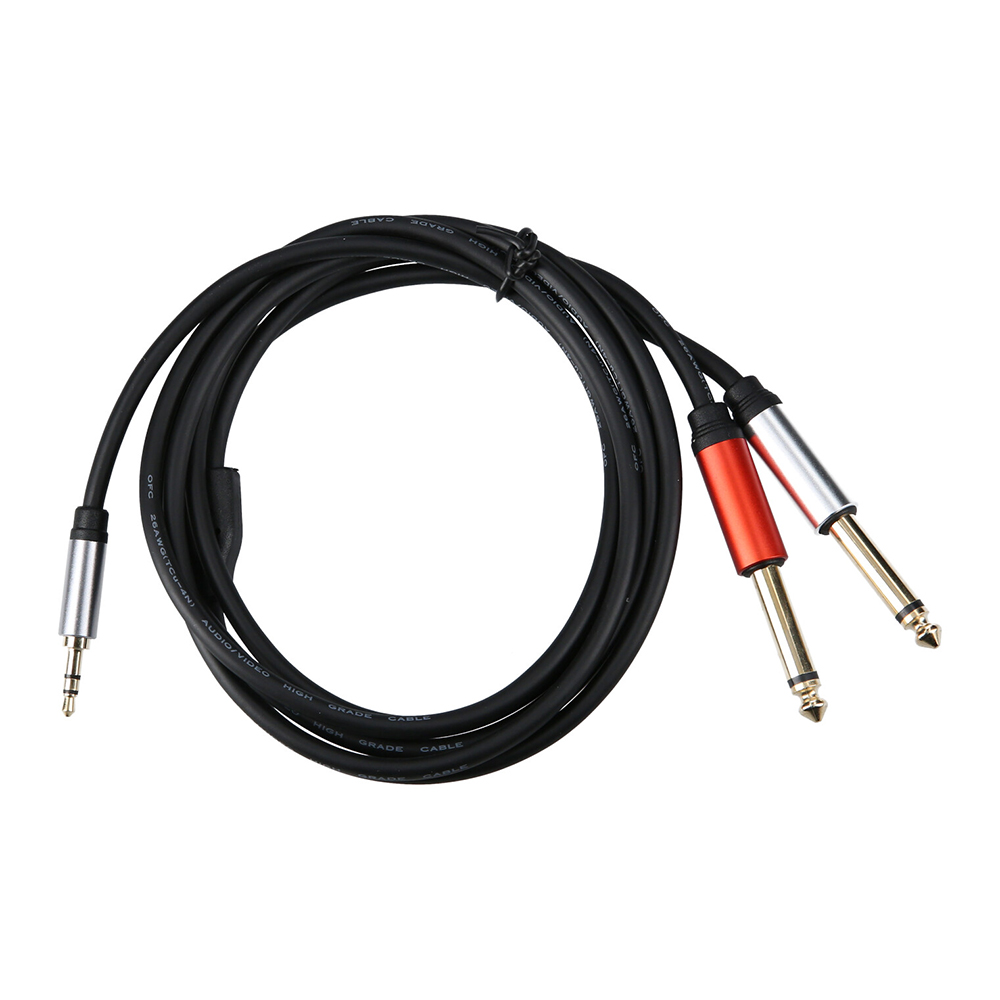 Cáp Chuyển Âm Thanh 3,5mm AUX 6,5mm Chất Lượng Cao Cho PC / Loa / Bộ Trộn Âm Thanh