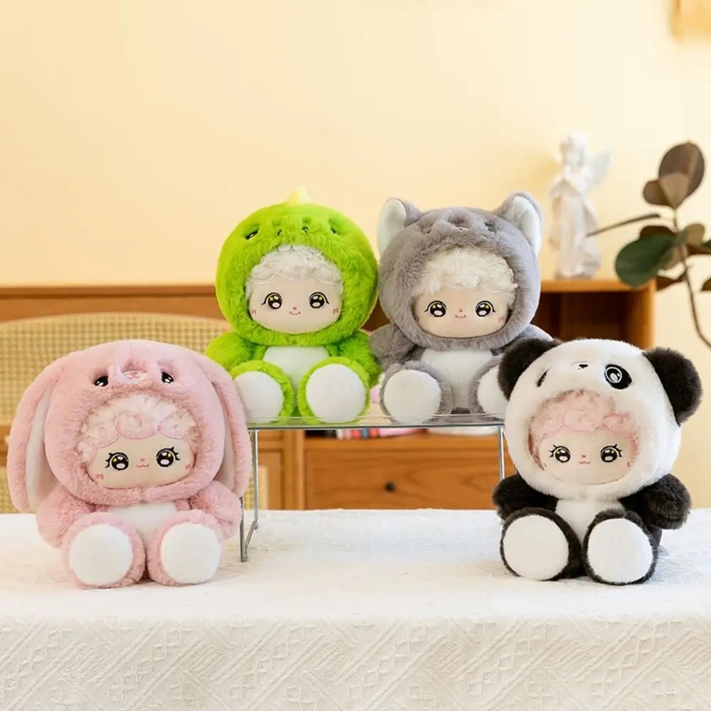 Thú nhồi bông baby three cosplay thỏ, khủng long, gấu trúc đáng yêu - Size từ 25cm đến 50cm - Quà tặng gấu bông êm mịn cho bé