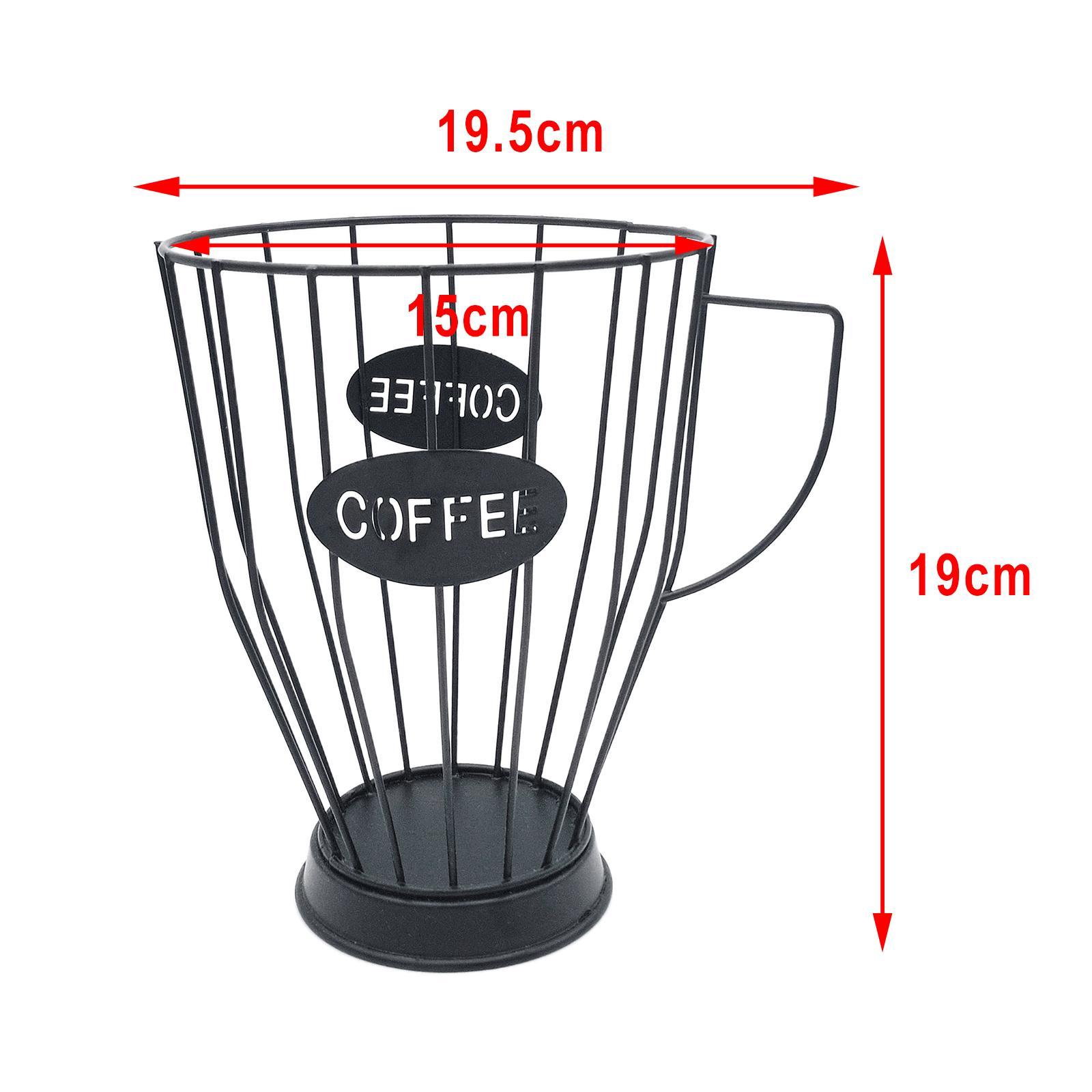 2x Kitchen Coffee Capsule Storage Basket Holder Home Kitchen Organizer