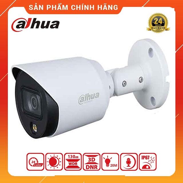 Camera Analog thân trụ Dahua HFW1239TP-A-LED và HFW1509TP-A-LED Full-color, tích hợp mic, siêu nét 4K, IP67 - Hàng Chính Hãng