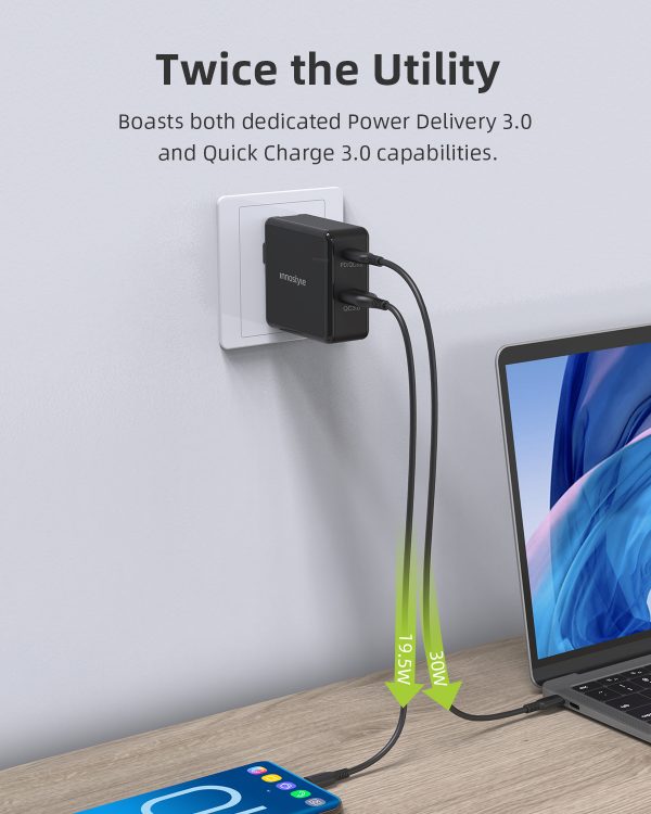 Sạc Innostyle PD 49.5W PD20/30W For iPhone/iPad/Macbook - Hàng Chính Hãng