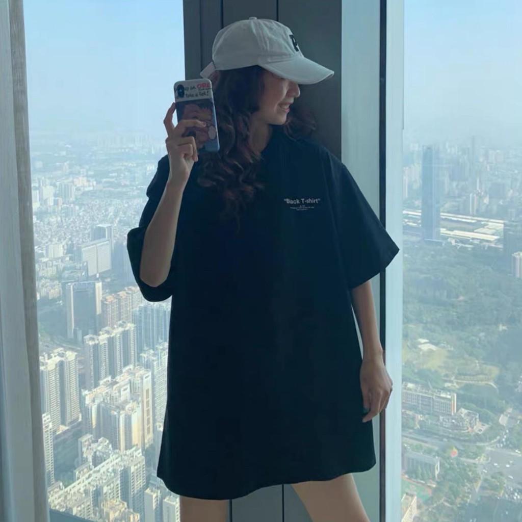 Áo Thun Tay Lỡ Unisex WHITE BLACK T-SHIRT Form Rộng