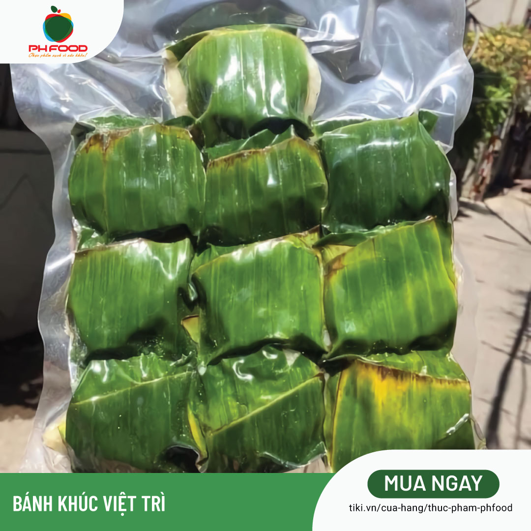 - Bánh Khúc Việt Trì - Túi 10 Cái Trắng - Đông Lạnh