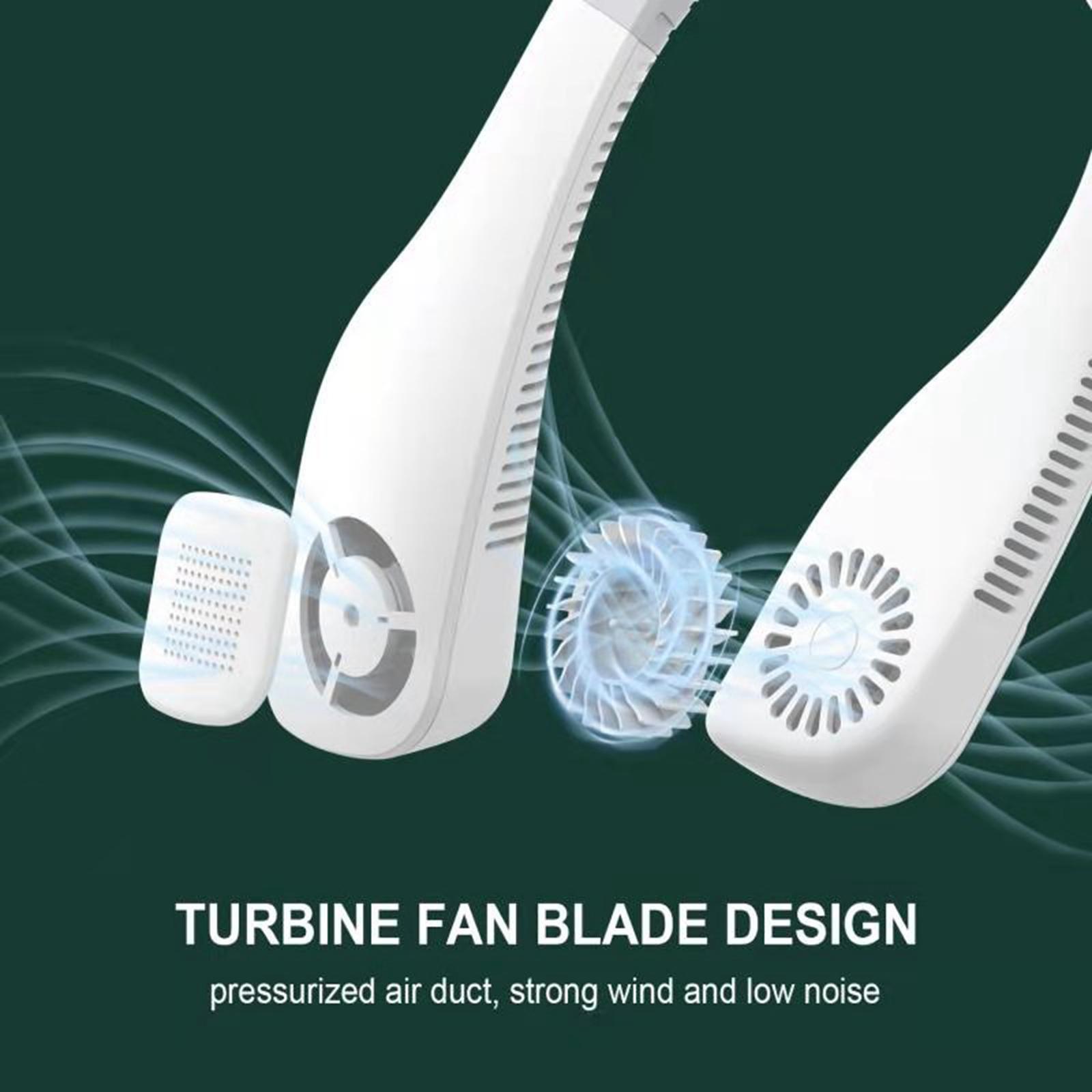 Portable Neck Fan Bladeless, Wearable Personal Cooling Fan
