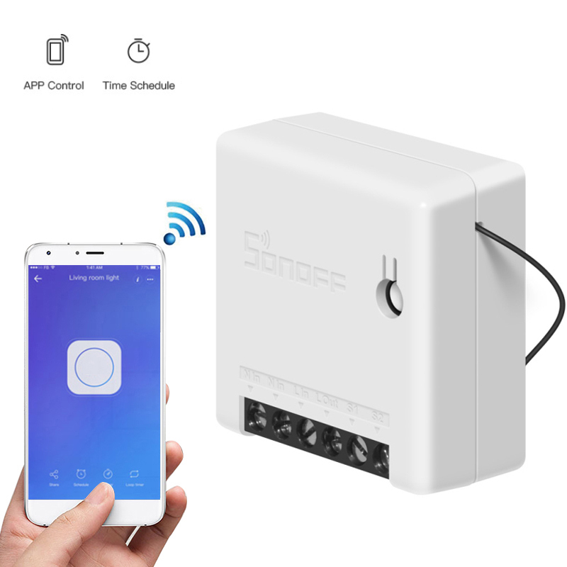 Công tắc thông minh wifi smartphone SOF mini giúp biến công tắc thông thường thành công tắc thông minh đơn giản