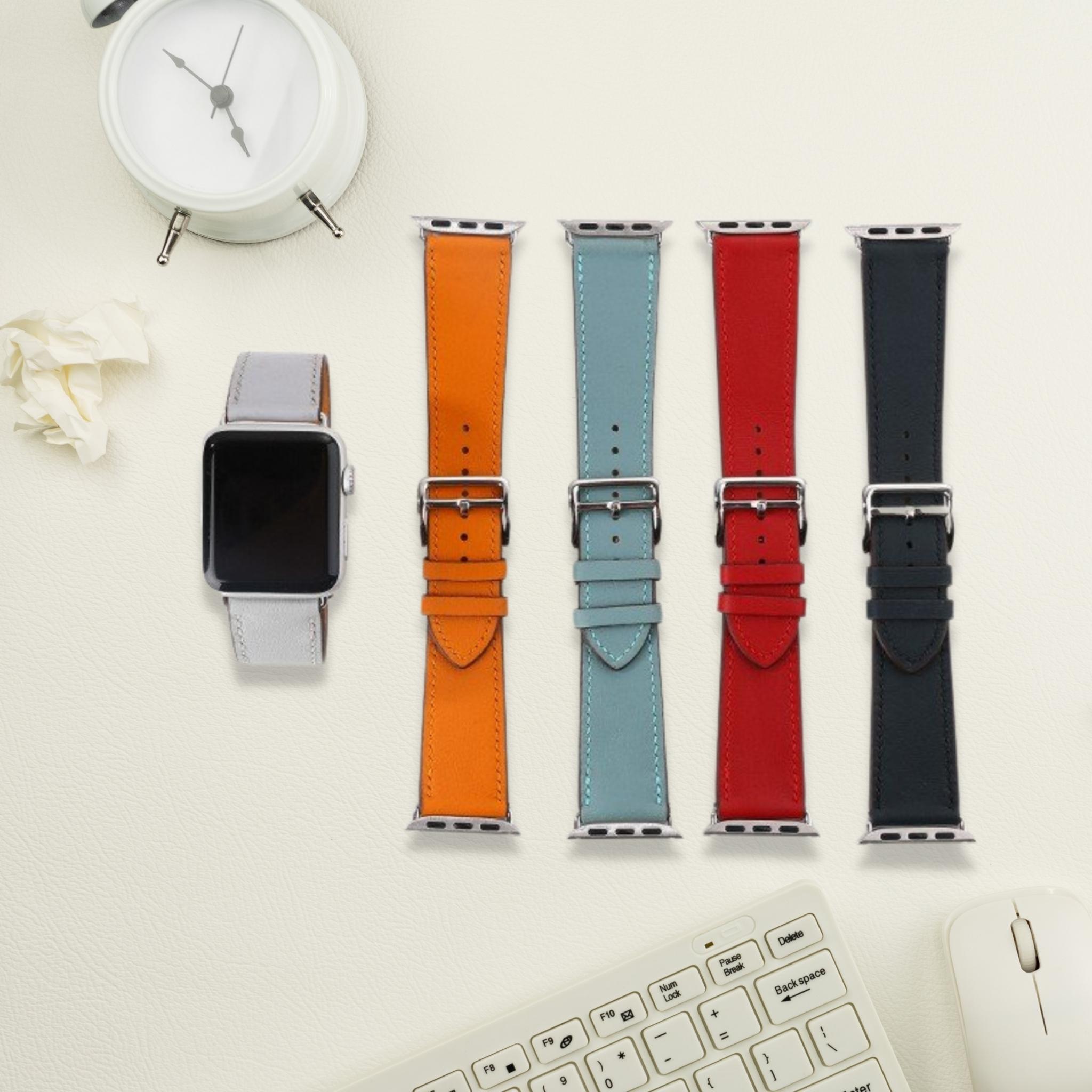 Dây Da Classic Sang Chảnh Kai.N Leather Dành Cho Apple Watch Series 1,2,3,4,5,6,7,SE - Hàng Chính Hãng