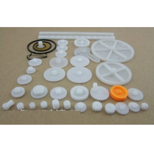 Bộ bánh răng gồm 34 loại bánh răng nhựa, bánh răng ròng rọc, thanh răng