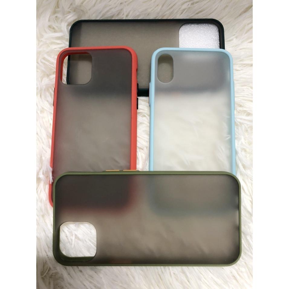 Ốp Viền Màu Lưng Nhám chống sốc chống vân tay dành cho các điện thoại iPhone