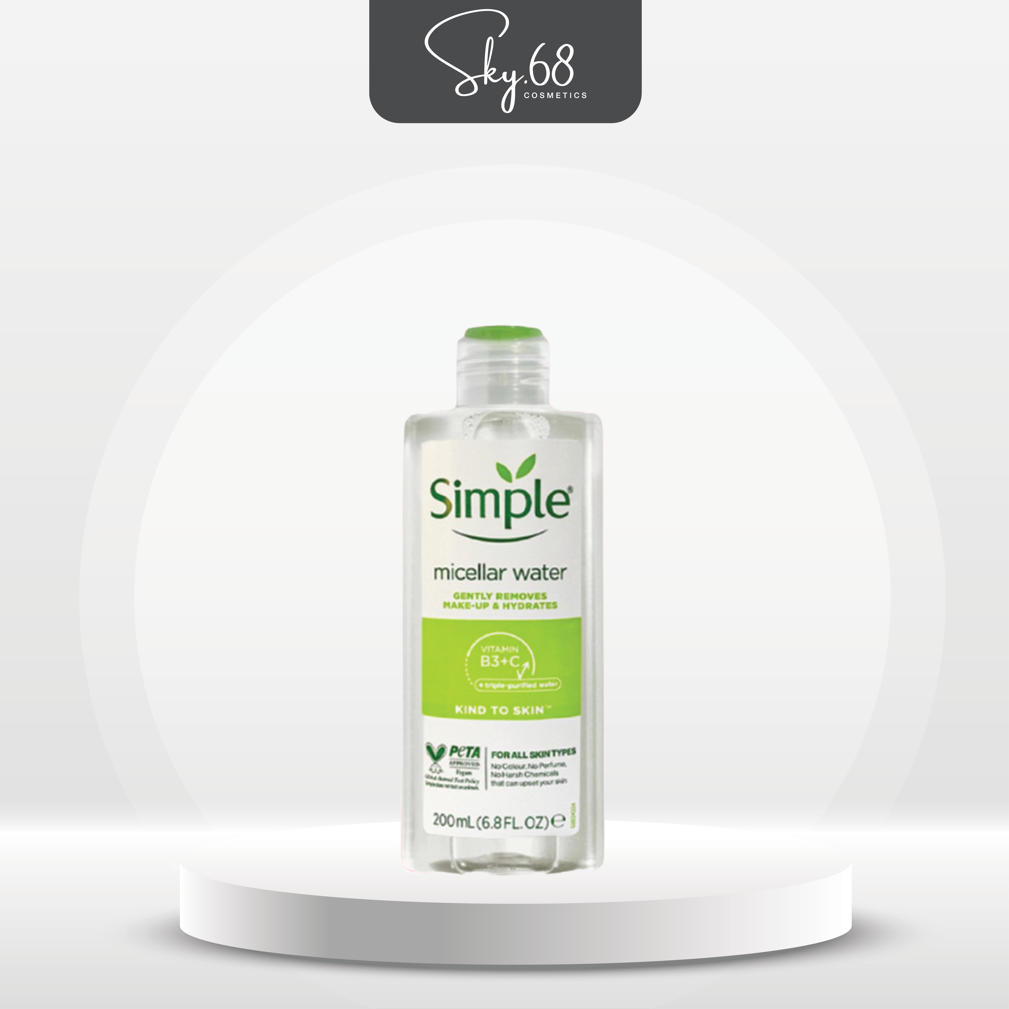 Nước Tẩy Trang Simple Dịu Nhẹ Kind To Skin Micellar Water 200ml