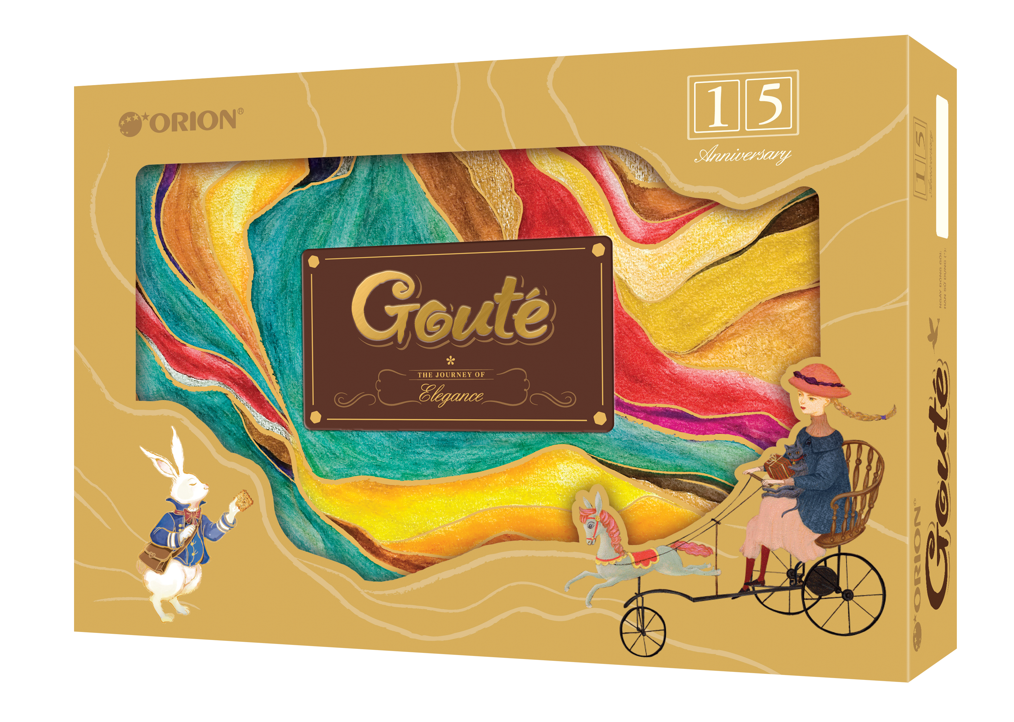 Hộp 12 gói bánh GOUTE HỘP THIẾC 475.2g