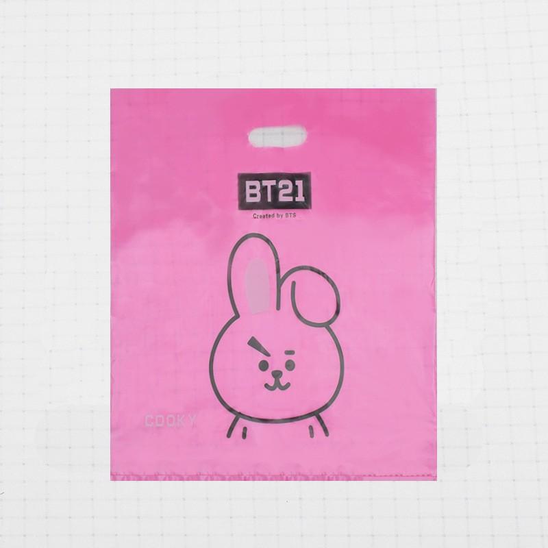 Túi Nilon in hình BT21 BTS cỡ lớn 42X46cm