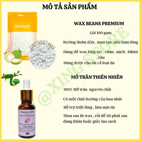Combo wax lông nóng ngon,bổ,rẻdùng tại nhà siêu tiện lợi