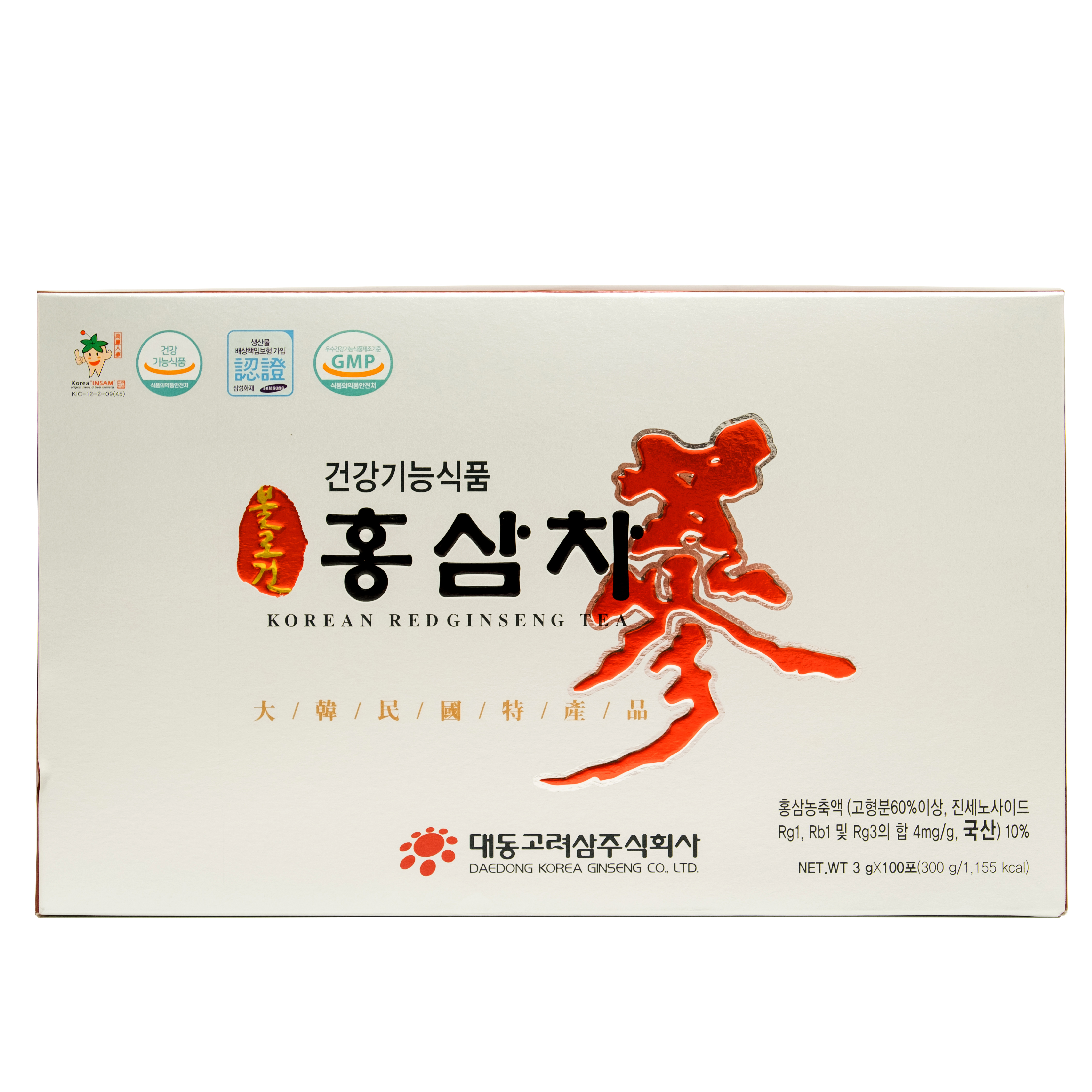 MUA 4 Hồng sâm Hàn quốc nguyên củ tẩm mật ong 300gram TẶNG 1 Trà sâm dạng bột 100 gói - Daedong Korea Ginseng