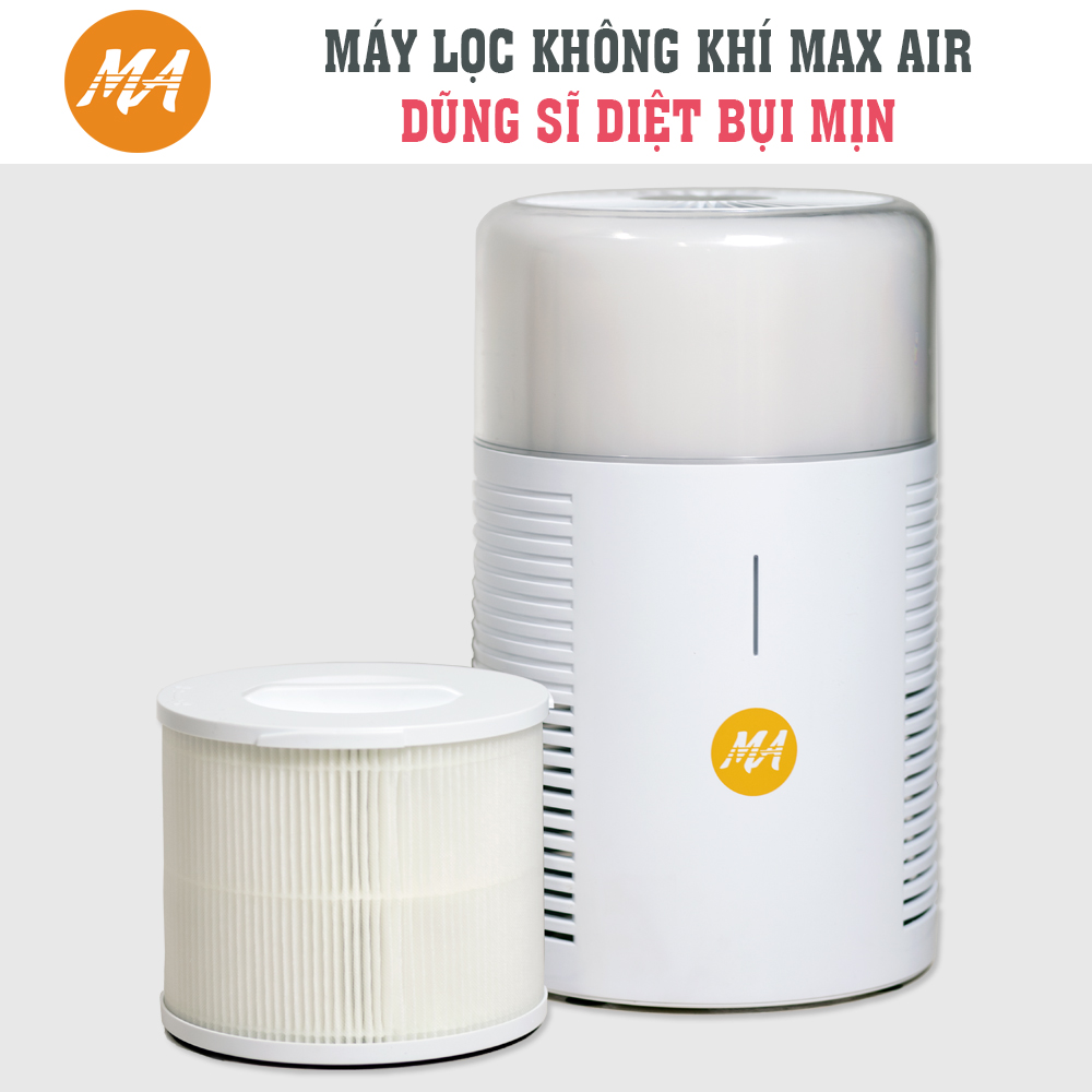 Máy lọc không khí Max Air MA025 lọc 99,97% bụi mịn, khử khuẩn, diệt nấm mốc, hàng chính hãng