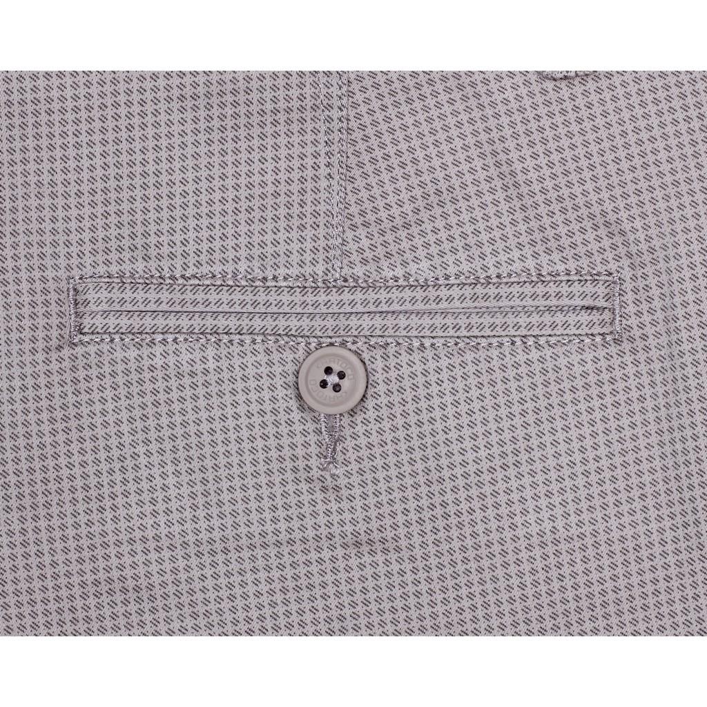 Quần short nam Khatoco kẻ caro màu nâu xám mã Q3M378R0-ININ010-2212-0