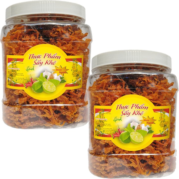 THỊT BÒ KHÔ DẠNG SỢI THƯƠNG HIỆU TLP - HŨ 500G