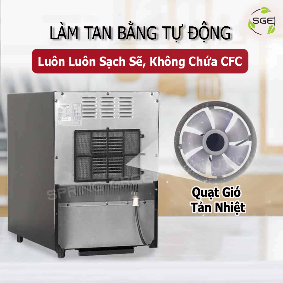 Tủ Rượu Gia Đình, Tủ Mát Tủ Uớp, Bảo Quản Rượu Vang WCE12( Tủ Đựng Rượu Vang 12 Chai). Hàng Chính Hãng SGE Thái Lan