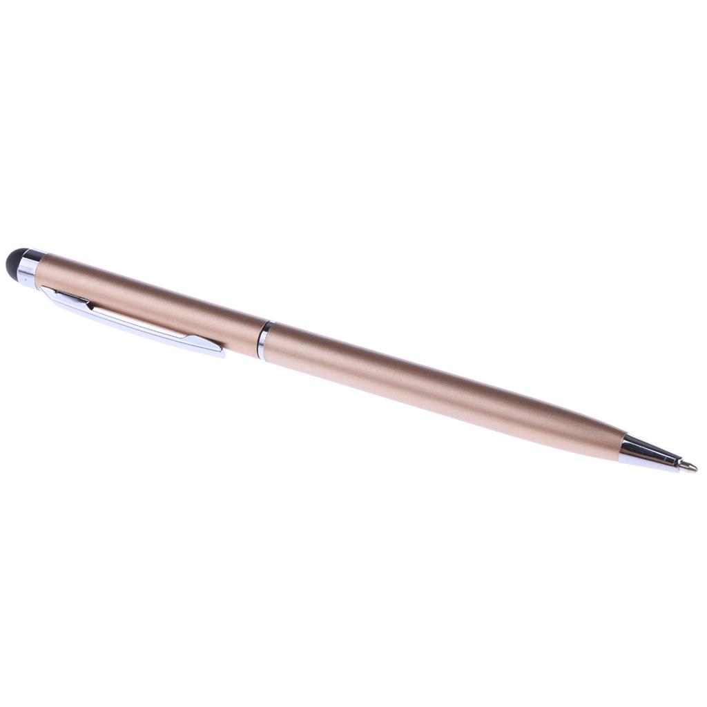 2 Pieces Capacitive Touch Screen Stylus Pen For Phone Tablet PC Gold+Silver