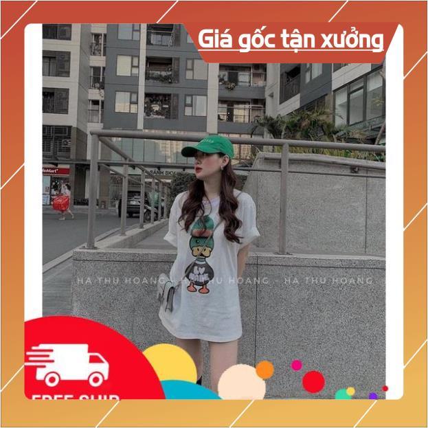 Áo phông vịt đội mũ len xanh TT11 shop KT unisex _511