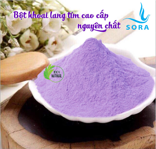 Sora Bột khoai lang tím cao cấp nguyên chất (chiết lẻ từ pack 25kg)