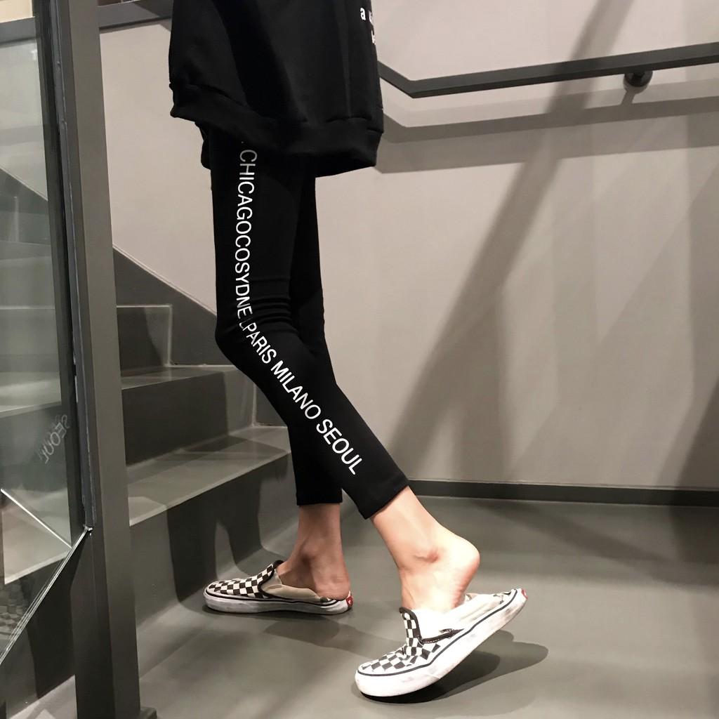 Quần legging chữ dọc - Trs002