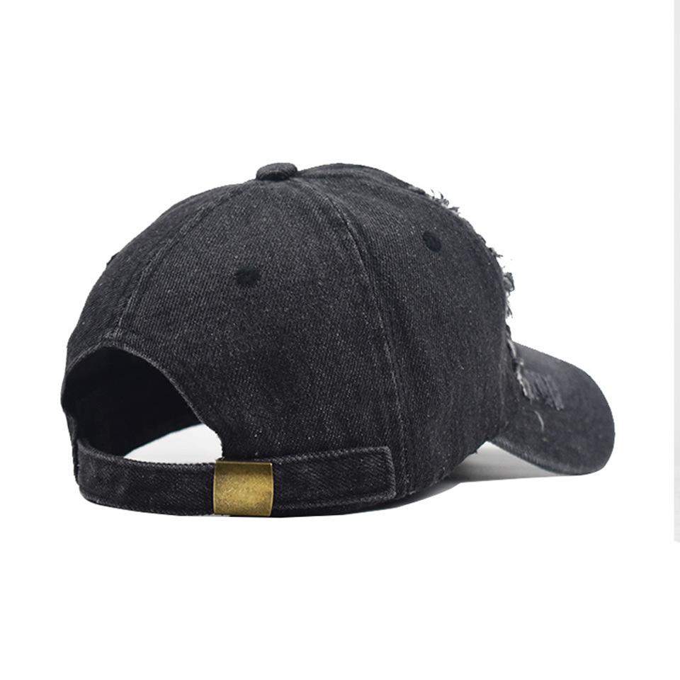 Mới Bị Mòn Mùa Hè Nón Lưỡi Trai Thêu Nón Nam Nữ Snapback Gorras Hombre Nón Cổ Hip Hop Mũ Bố casquette Color: Blue Size: XXL Age Range: >8Y