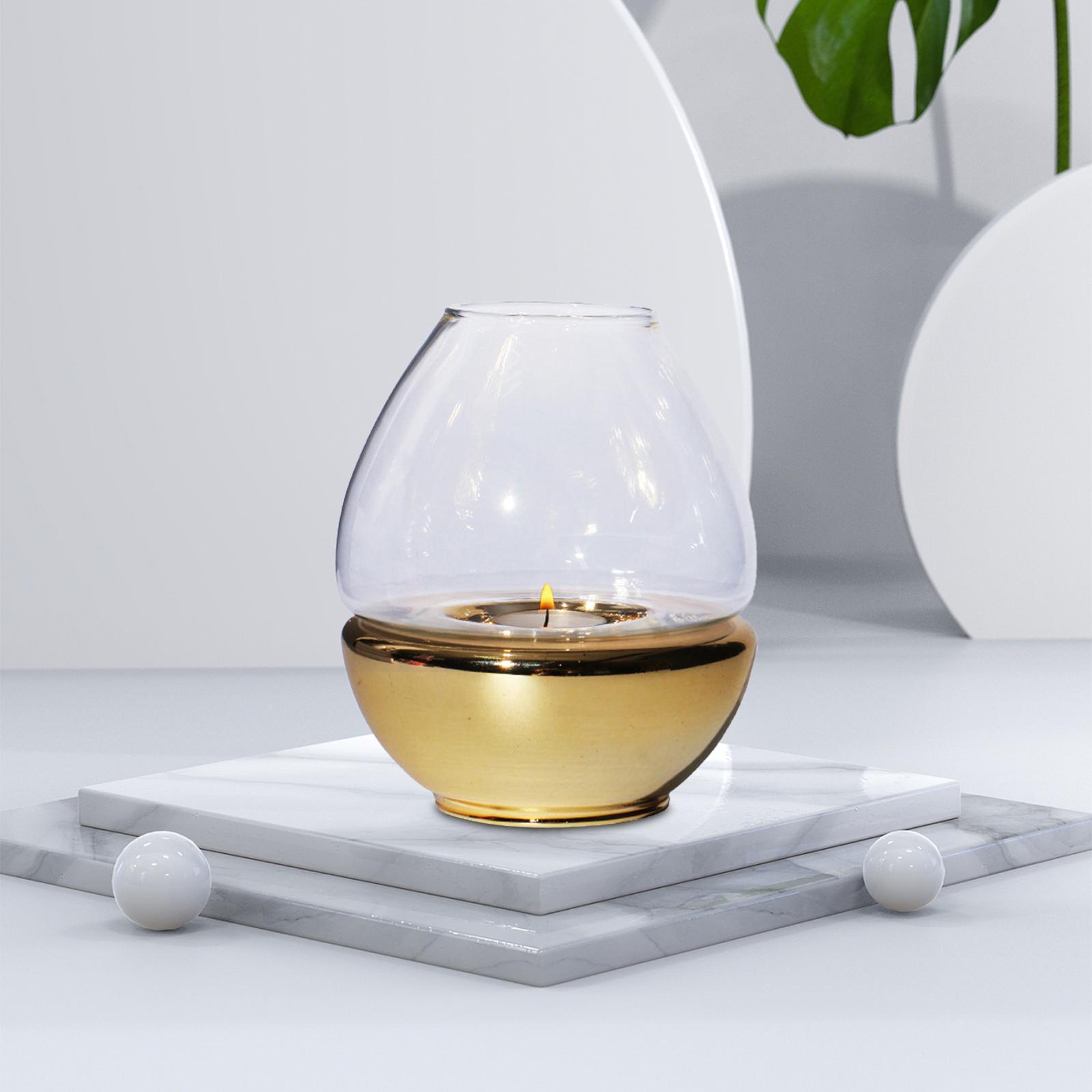 Glass Candlestick Holders Tealight Candle Holders for Table Centerpieces, Wedding Decor and Dinner Party