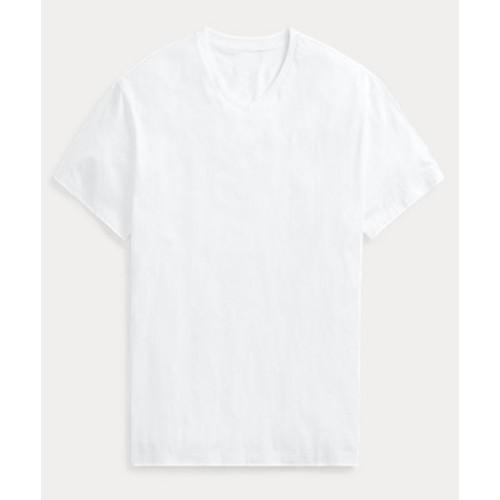 Áo thun nam body cổ tim vải cotton thun lạnh mịn mát có hình thật