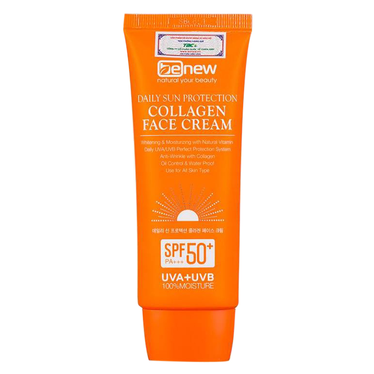 Kem chống nắng cao cấp dành cho da mặt - Benew Daily Sun Protection Collagen Face Cream 70ml