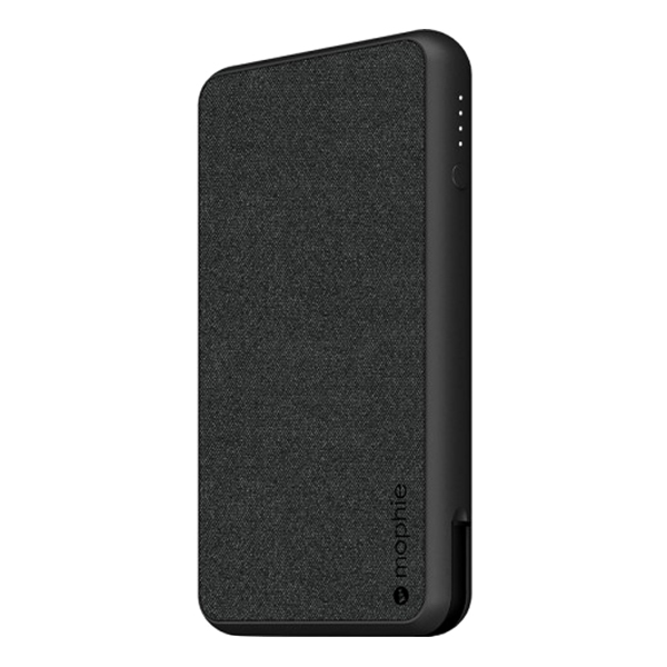 Pin Sạc Dự Phòng Mophie Powerstation Plus 10000mAh Tích Hợp Cáp Lightning Cho iPhone Hỗ Trợ Sạc Đầu Vào Không Dây Chuẩn Qi 5W 401101678 - Hàng Chính Hãng