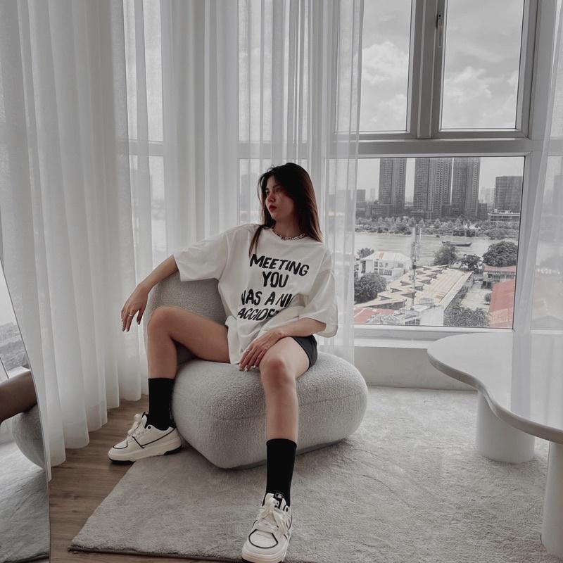 Áo thun ALTHOUGH form unisex, in chữ, chất vải Cotton 100% thoáng mát