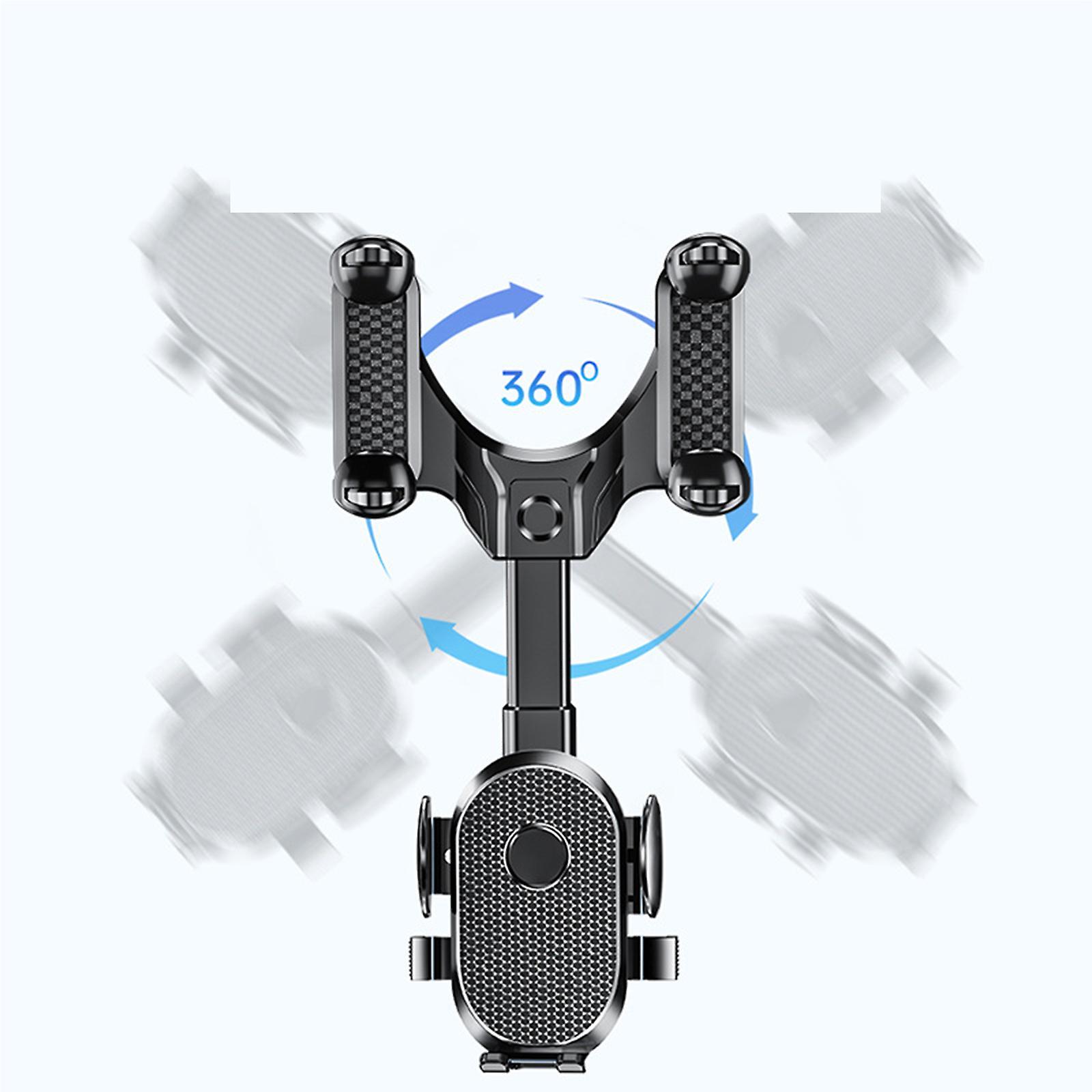 Giá treo điện thoại trên gương chiếu hậu ô tô 360 độ, Giá đỡ điện thoại treo có thể điều chỉnh đa năng
