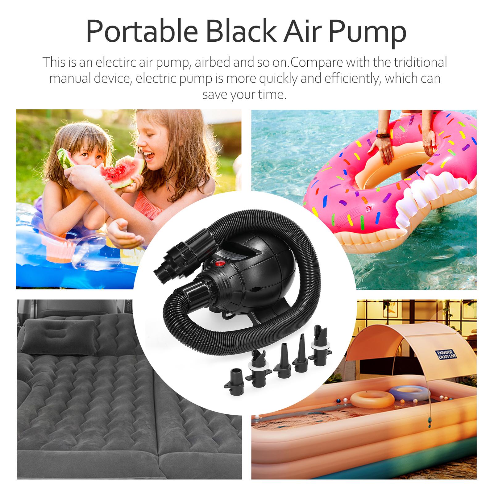 800W Air Pump Portable Convenient Small Size Household Camping Inflate Tool Air Bed Air Mat Air Inflation Tool Quick Safety Inflator