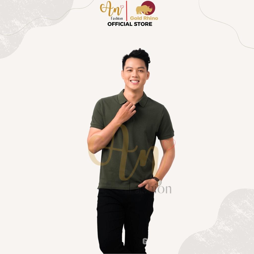 Áo Polo Nam Màu Thông Xanh, Size L-BPOMM33