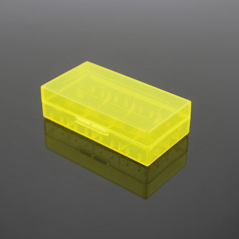 1 Ốp Lưng Cho 18650 Pin Nhựa PVC Cứng Pin Bảo Quản Pin 18650 Hộp Đựng Hộp Giữ 2 Pin 18650 Phụ Kiện Màu Sắc: Vàng