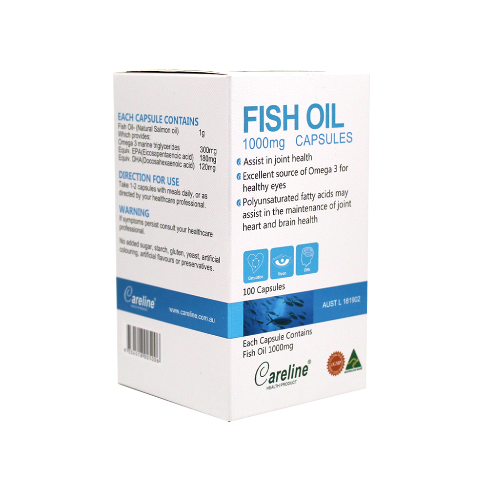  Viên uống dầu cá hồi Omega 3 Salmon Fish Oil Careline