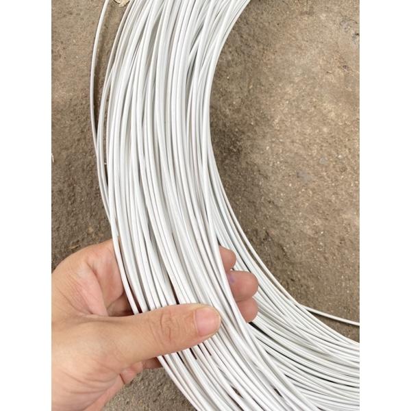 1 Mét dây thép bọc nhựa màu trắng loại 2,5 li không rỉ- hàng tốt, chất lượng
