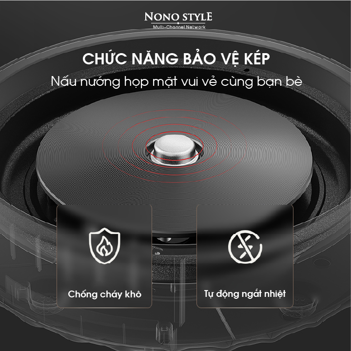 Nồi Lẩu Điện Đa Năng Nonostyle DRG-J50E - Hàng Chính Hãng