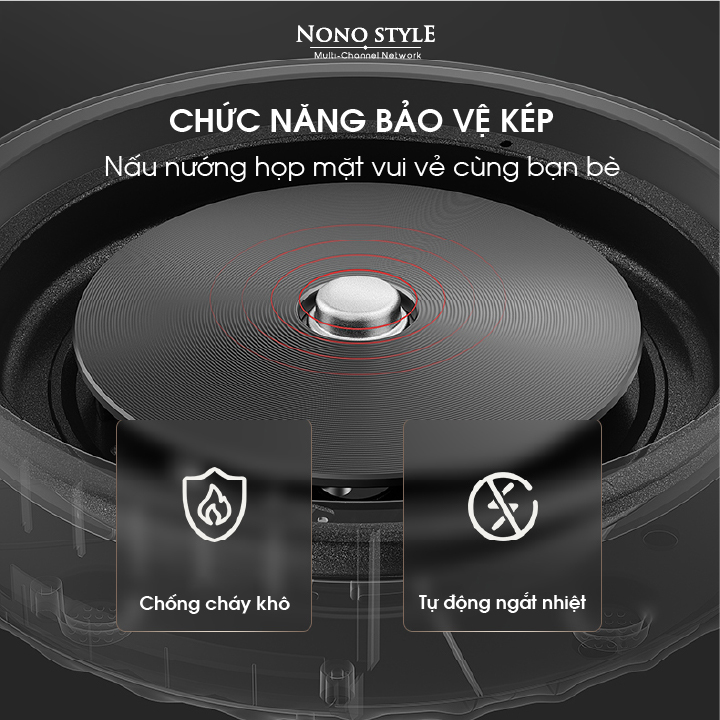 [Nhập CECAMP30KD1 giảm 30K] Nồi Lẩu Điện Đa Năng Nonostyle DRG-J50E (5L) - Hàng Chính Hãng