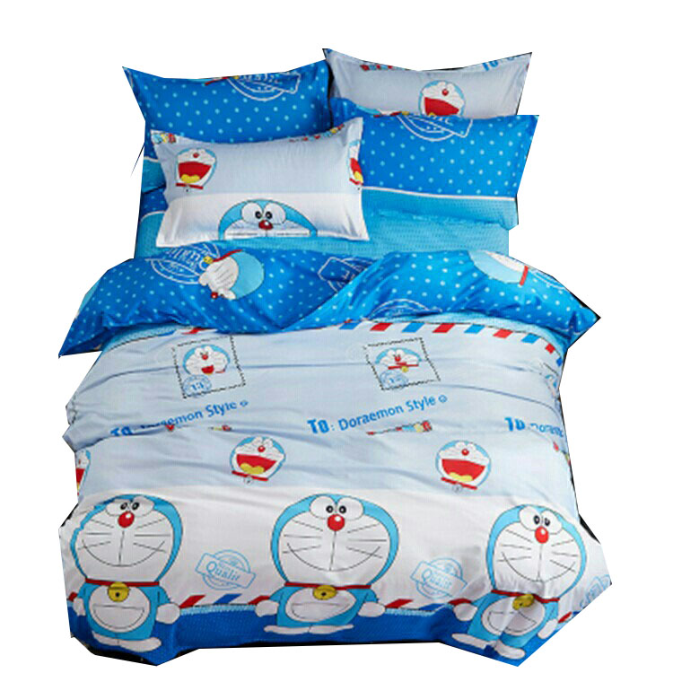 Bộ ga gối Cotton Poly doremon bì thư