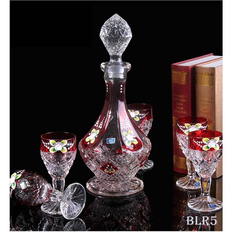 Bộ Bình Ly Pha Lê Tân Cổ Điển Đẳng Cấp Sang Trọng BLR5