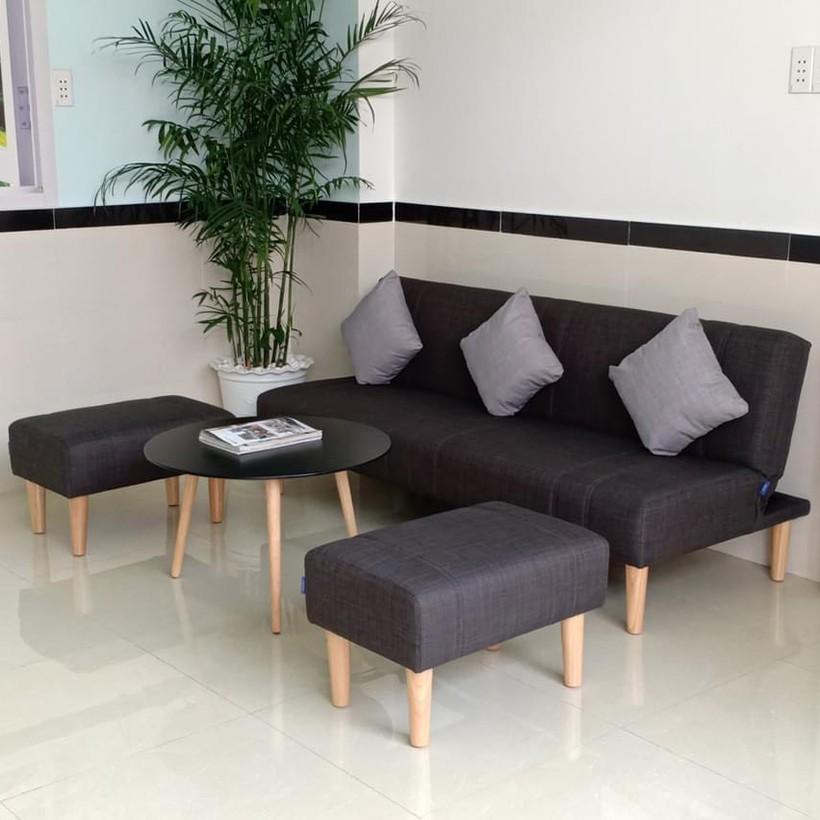 Ghế sofa bed sofa giường phòng khách - ghế có tay-trọn bộ như hình