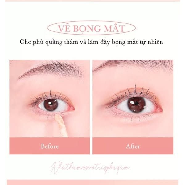 Kem che khuyết điểm Aperire Daydream Cover Tip Concealer 4.5ml - Che phủ toàn diện mỏng nhẹ lâu trôi - Màu 03 Beige